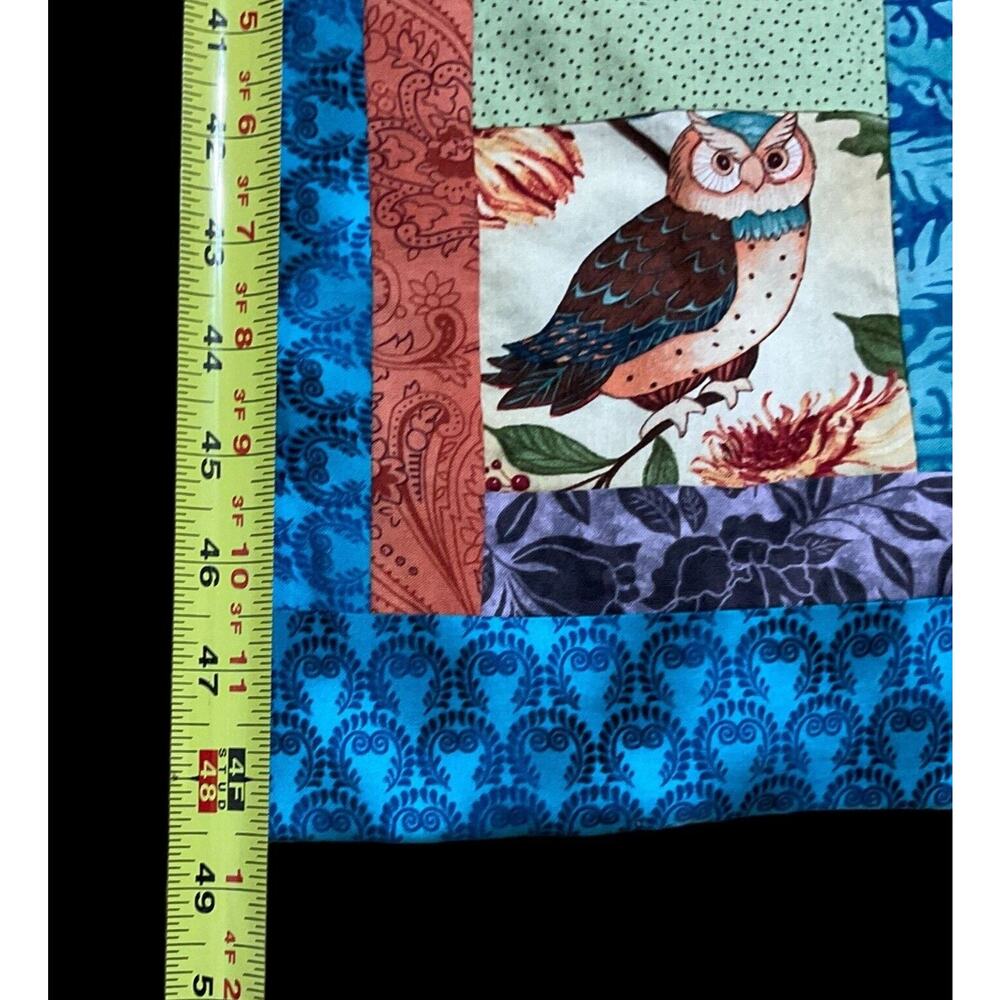 Vintage Quilt Owl Theme 18"X48.5" Length - Picture 4 of 12